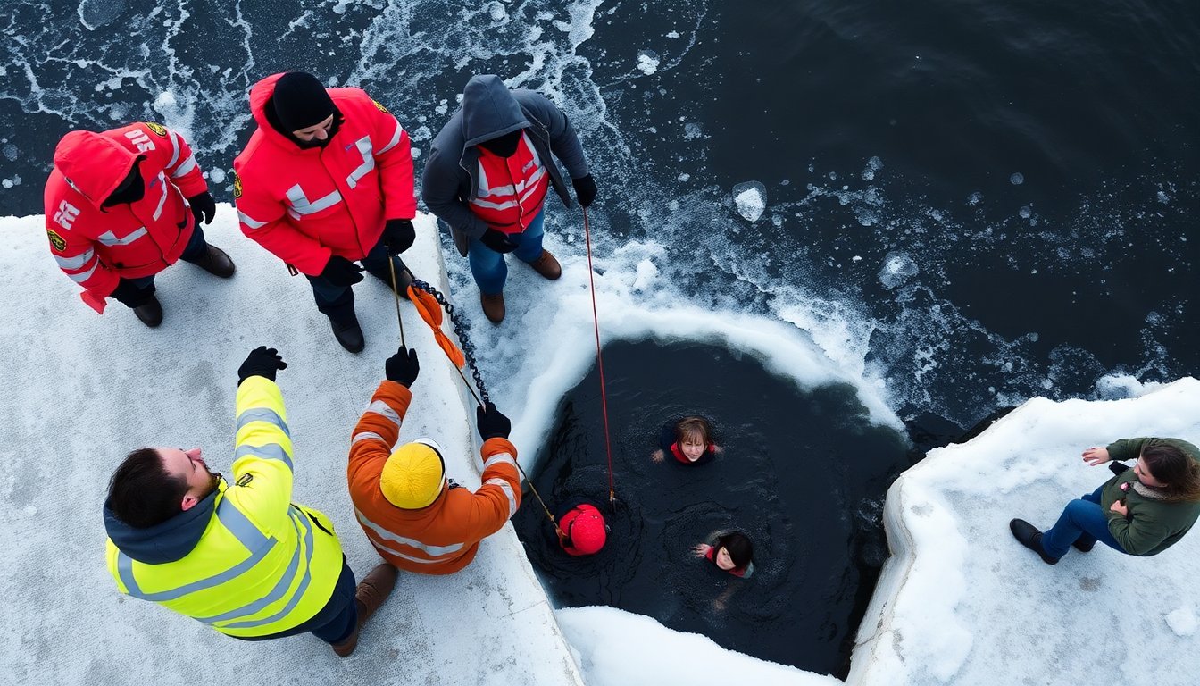 six people pulled from water after ice gives way at hamilton pier 7 1772992727