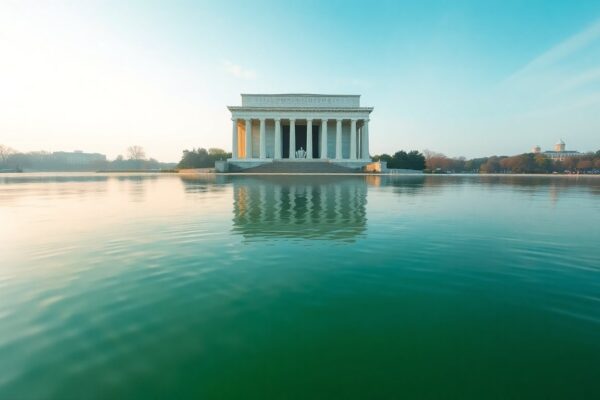 Algae Blooms Mar Lincoln Memorial Reflecting Pool After Recent Renovations