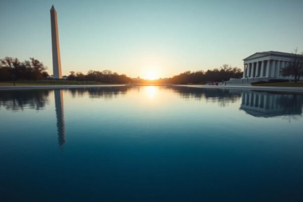 Trump Blames Vandals for Issues at Washington's Reflecting Pool