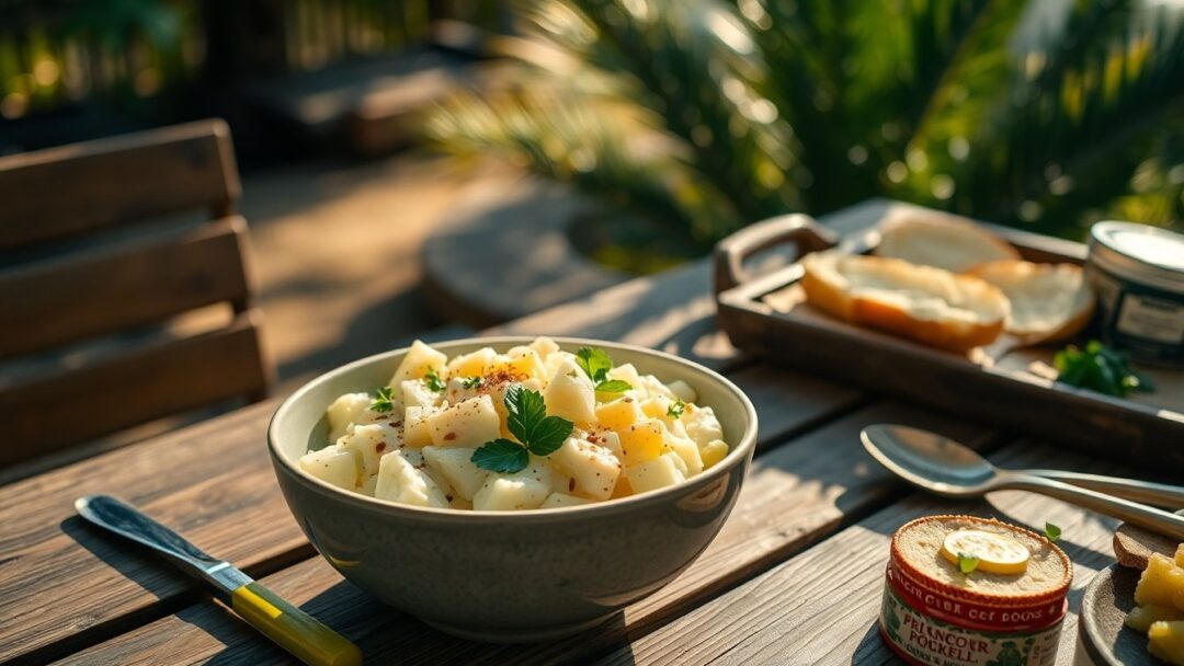 Discover the signature potato salad recipes from top celebrity chefs