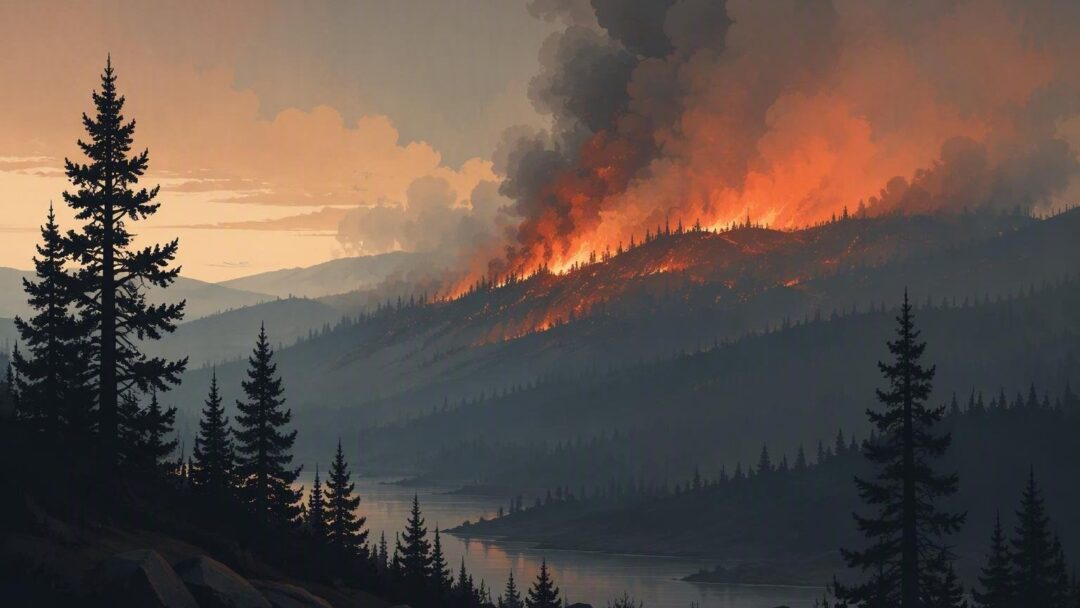 Wildfire in the United States: McConnell Fire in Humboldt, Nevada