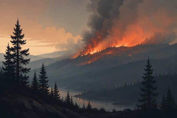 Wildfire in the United States: McConnell Fire in Humboldt, Nevada