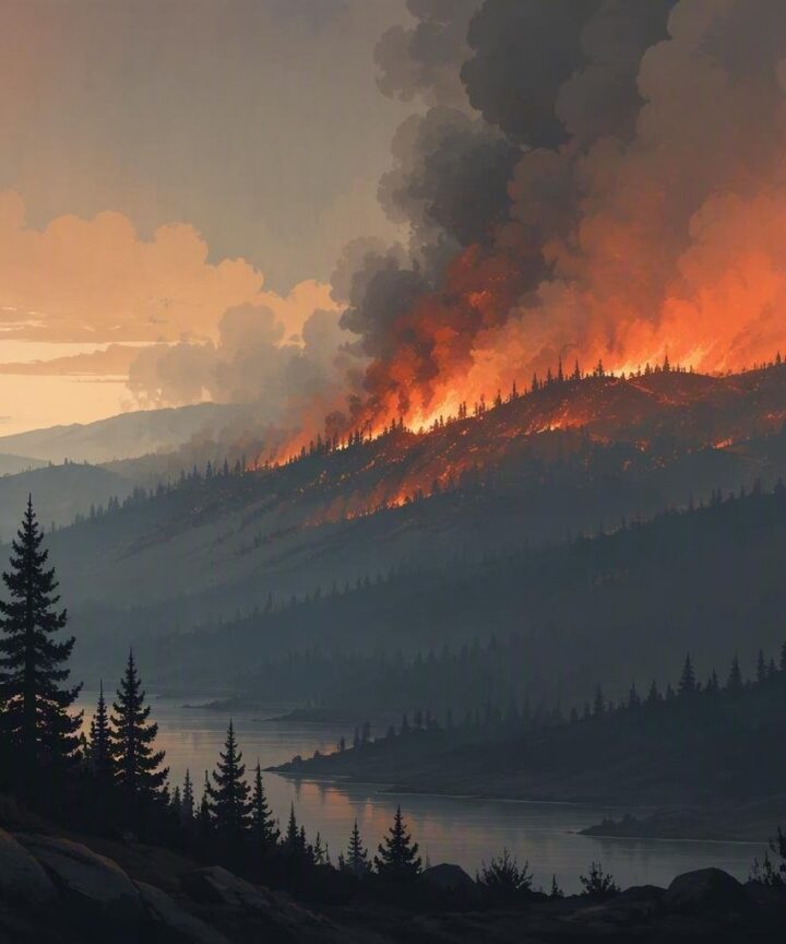 Wildfire in the United States: McConnell Fire in Humboldt, Nevada
