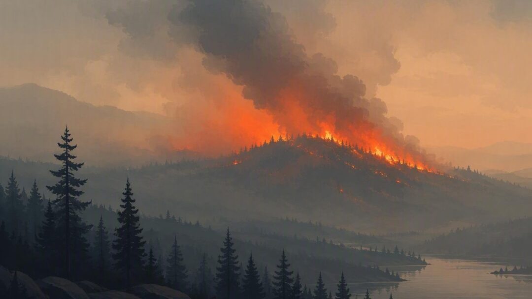 Wildfire detected in Carson, Texas, United States