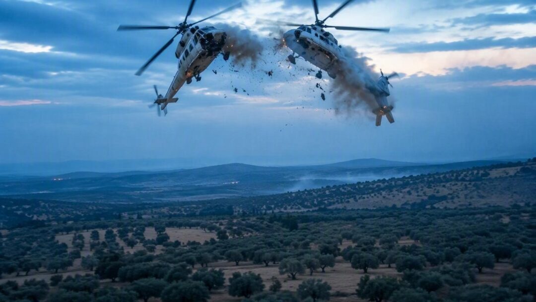 Greek firefighting helicopters collide mid-air, two crew members killed