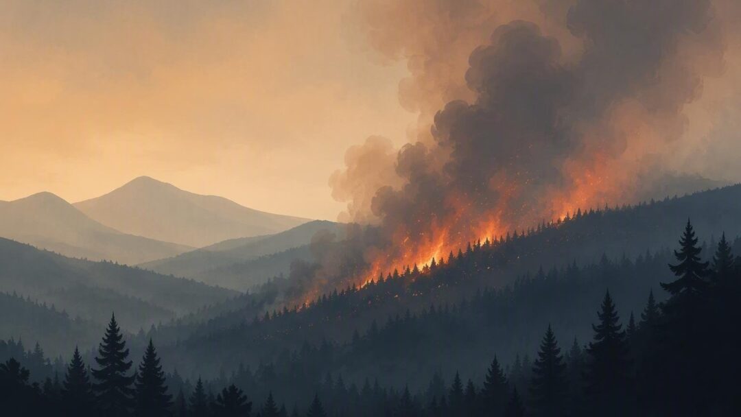 Wildfire detected in the United States, per NASA EONET