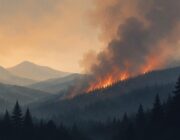 Wildfire detected in the United States, per NASA EONET