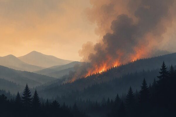 Wildfire detected in the United States, per NASA EONET