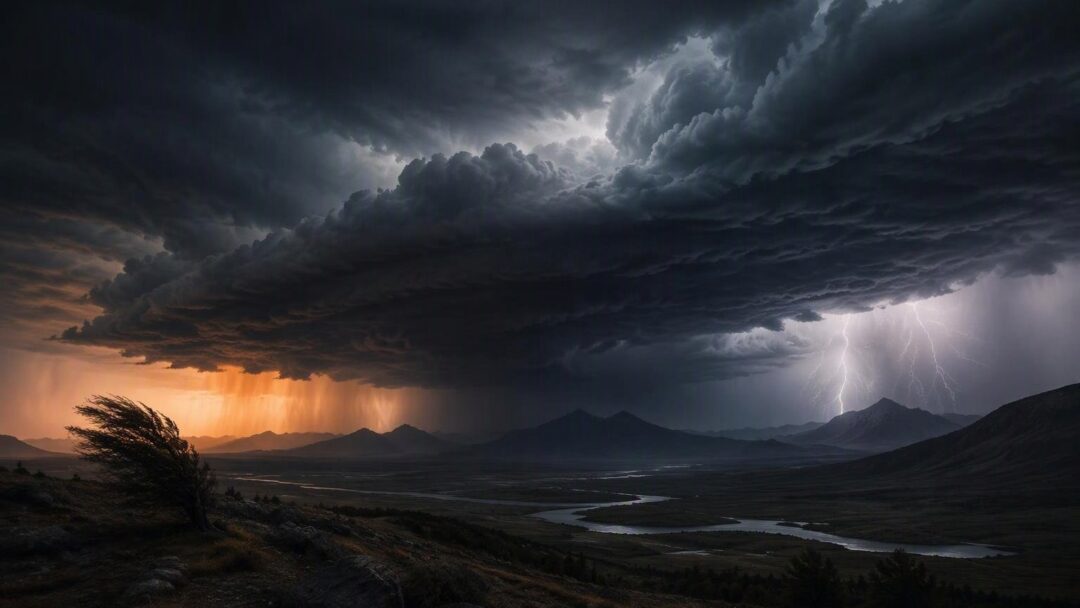 Severe storm in the United States, winds up to 287 km/h