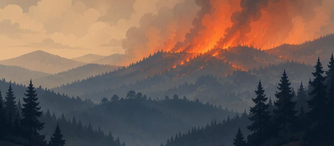 Wildfire detected in the United States, Stephens, Oklahoma