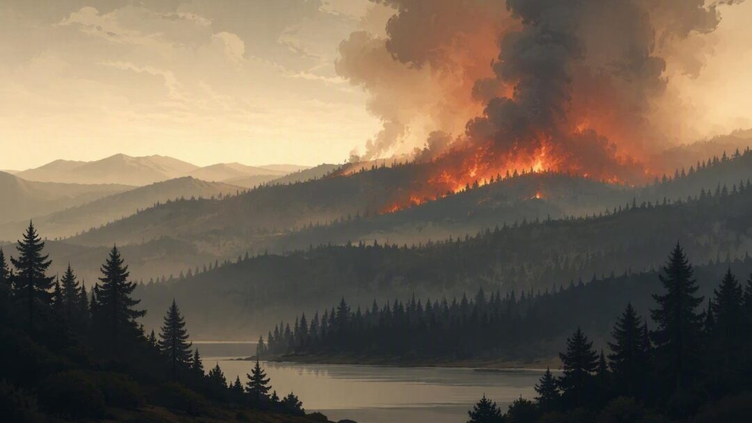 Wildfire detected in Throckmorton, Texas, United States