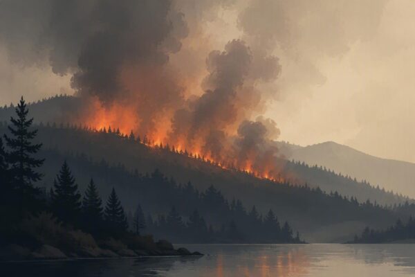 Wildfire detected in Oklahoma, United States
