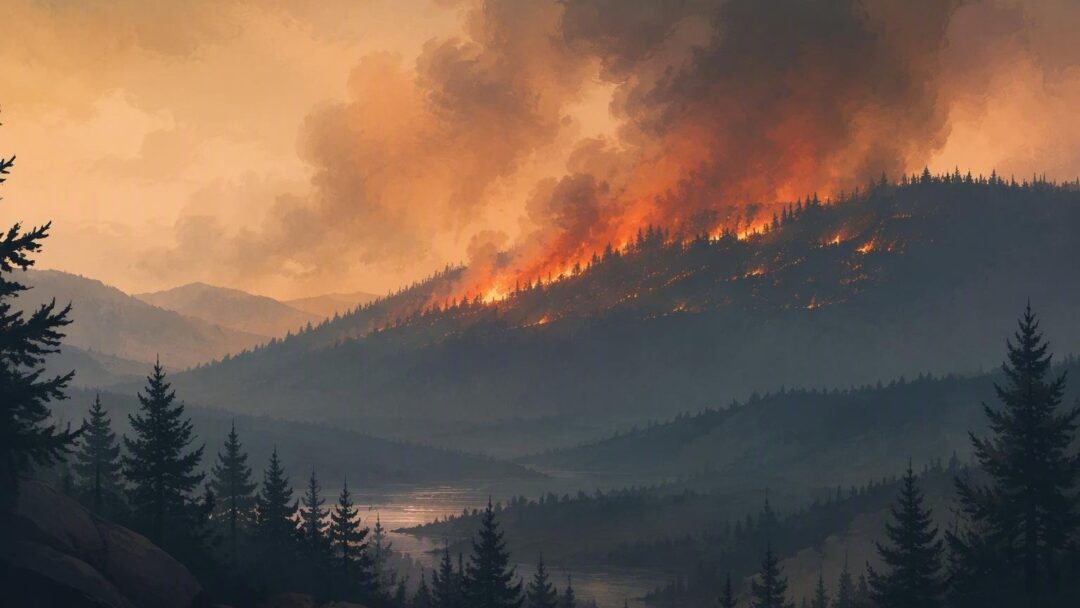 Wildfire detected in Texas, United States