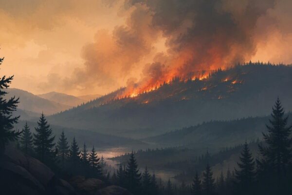 Wildfire detected in Texas, United States