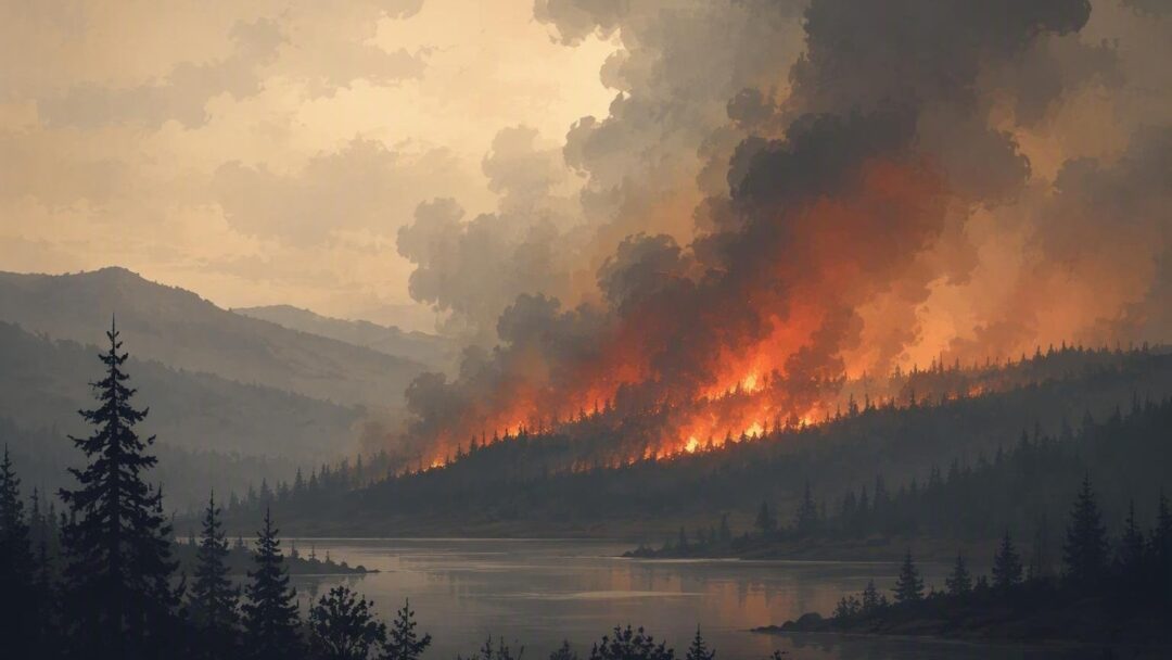 Wildfire detected in San Saba, Texas, United States