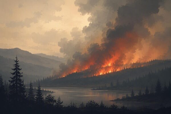 Wildfire detected in San Saba, Texas, United States