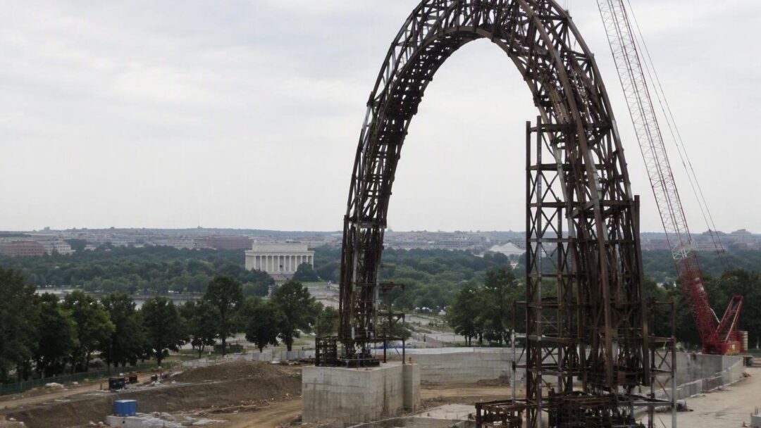 Construction begins on 250-foot triumphal arch in Washington despite legal challenges