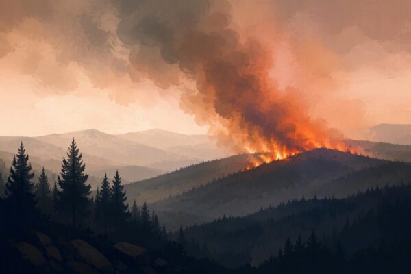Wildfire in the United States: Breezy Fire Detected