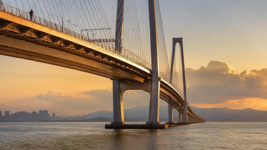 Discovering the engineering marvels of bridges that cross open water, from the Hong Kong-Zhuhai-Macau Bridge to the Lake...