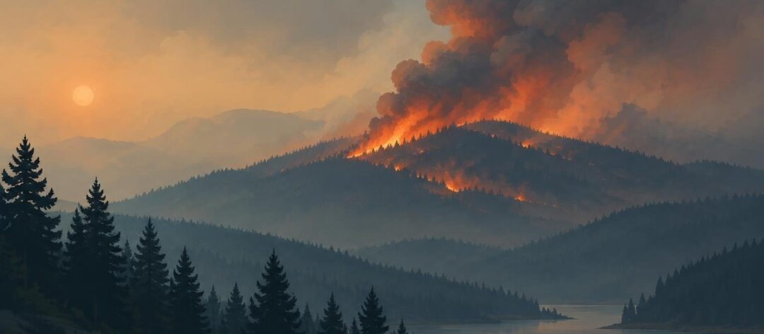 Wildfire in the United States detected by NASA EONET