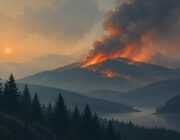 Wildfire in the United States detected by NASA EONET