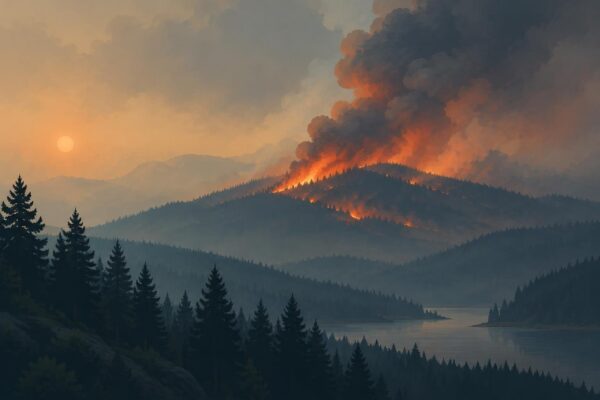 Wildfire in the United States detected by NASA EONET