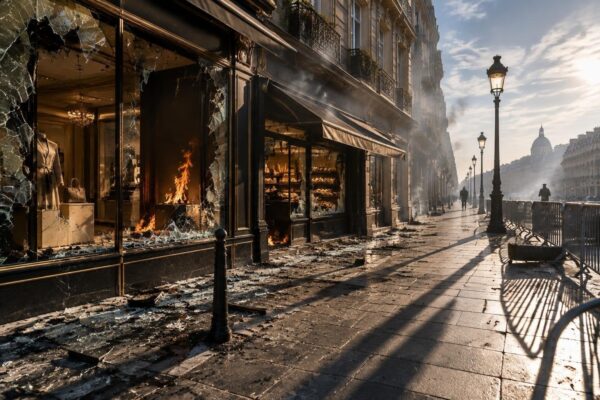 Cities see shop break-ins and fires amid cost-of-living protests