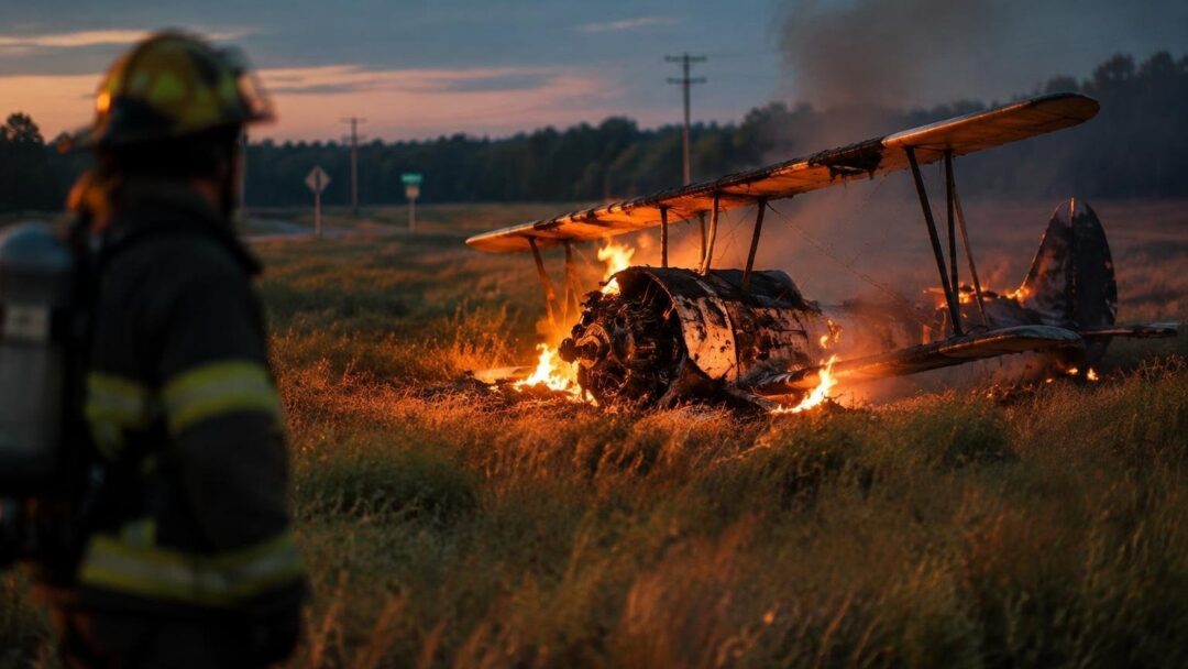 Fatal crash of amateur biplane near Fergus, Ontario kills two