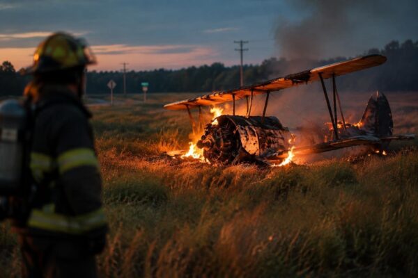 Fatal crash of amateur biplane near Fergus, Ontario kills two