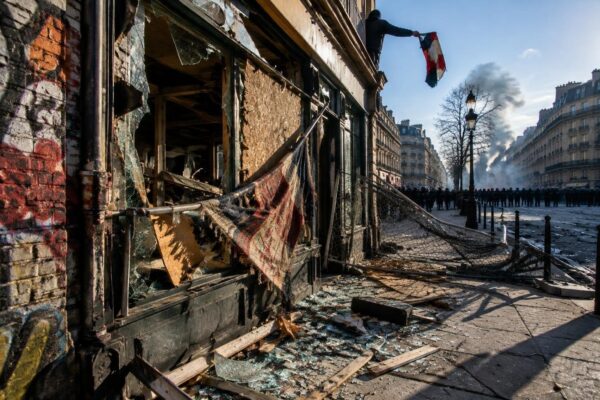 France sees 1,200 arrests as riots ignite town halls and shops
