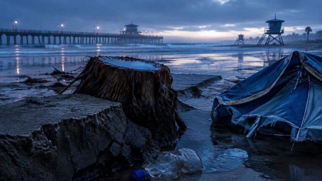 Long Beach battered by storm, California readies flood defenses