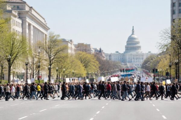 Nationwide protests push for early ballots before the November vote