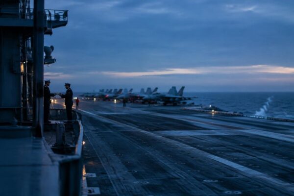 President-appointed Secretary Hegseth presents citation to carrier crew