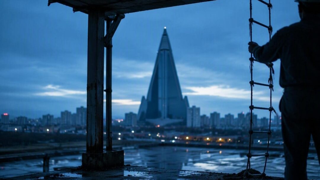Hotel Ryugyong: a torre abandonada que domina o horizonte de Pyongyang