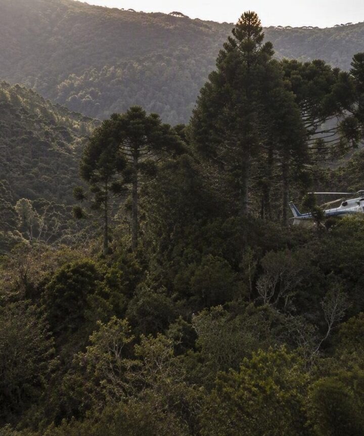 Busca na Serra Catarinense após desaparecimento de helicóptero
