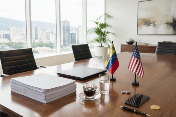 Reunión en Caracas entre Delcy Rodríguez y delegación estadounidense para fortalecer acuerdos económicos