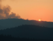 Wildfire detected 98 km northwest of California