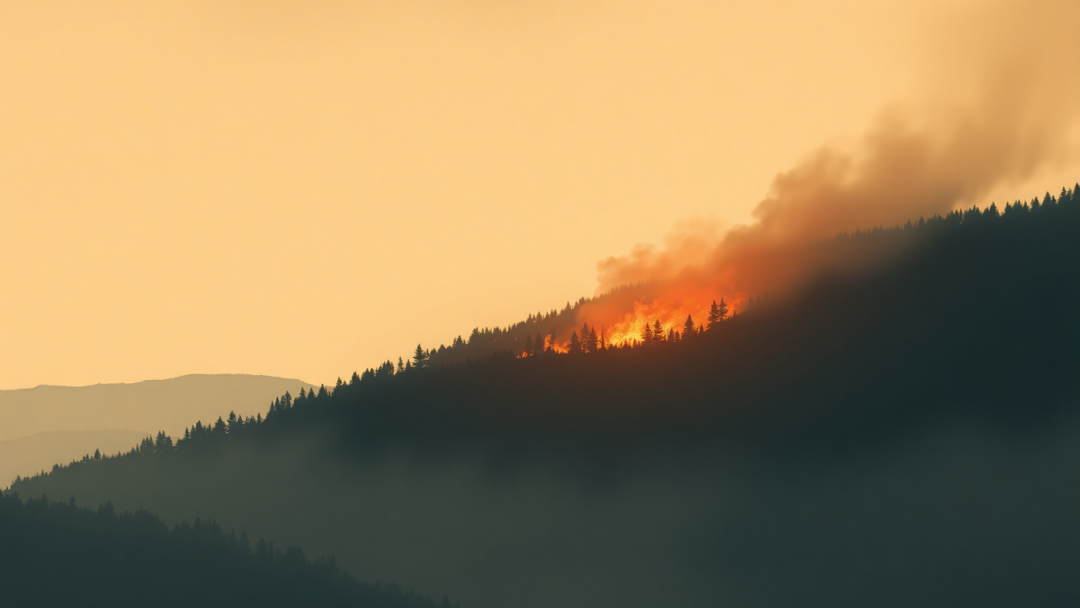 Wildfire detected near California, 97.9 km NW