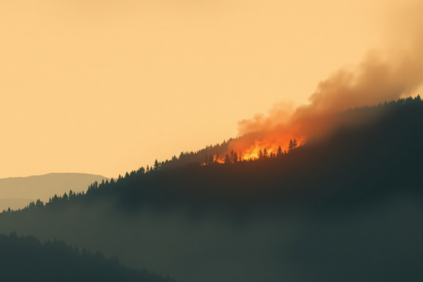 Wildfire detected near California, 97.9 km NW