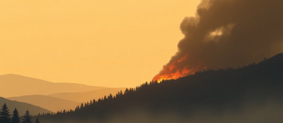 Wildfire Detected Near California Coast