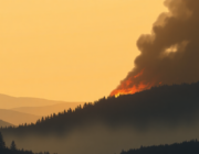 Wildfire Detected Near California Coast