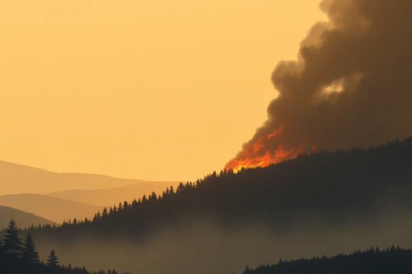 Wildfire Detected Near California Coast