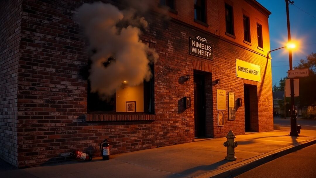 Firefighters Swiftly Contain Fire at Nimbus Winery Shopping Mall
