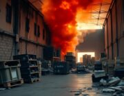 Massive Fire Destroys Medline Warehouse in Tracy, California