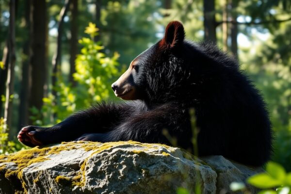 Rescued American Black Bear Olivia Arrives in Alpine, California