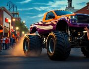Community rallies for 3-year-old's final journey with monster truck parade