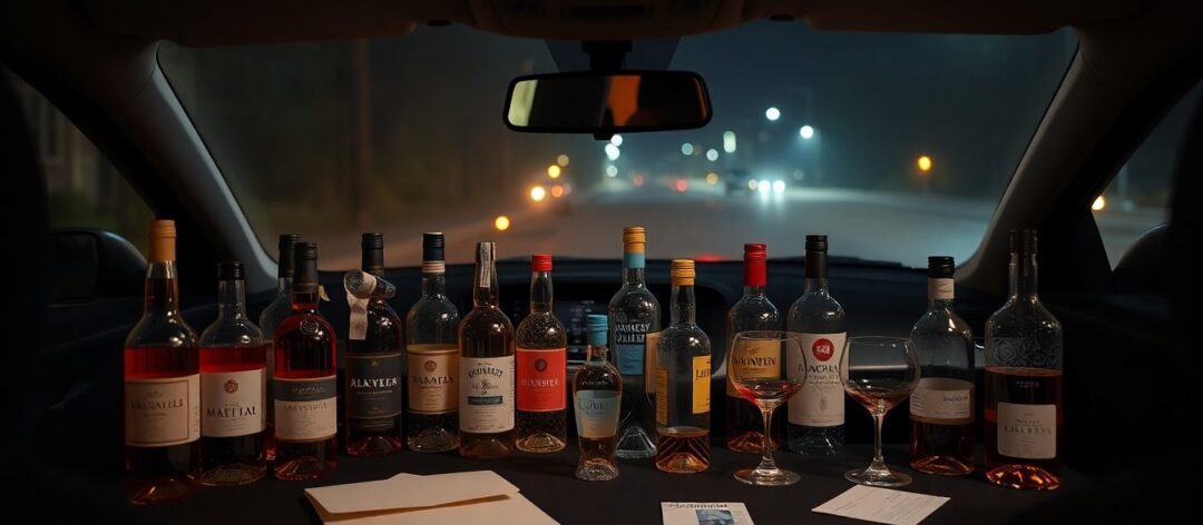Conor William Parady arrested for DUI with excessive open containers in vehicle