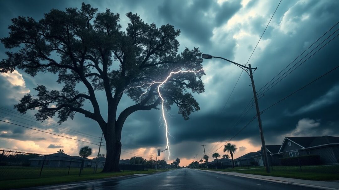 Man critically injured by lightning in Dade City, Florida