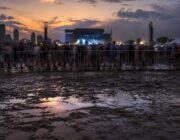 Festivalgoers Brave Muddy Conditions to Secure Prime Spots at Lollapalooza Chicago 2026