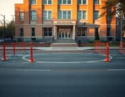 State police establish protected protest zones and clear crowds at Delaney Hall